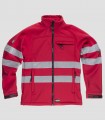 Chaqueta Workshell Alta visibilidad Rojo