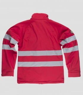 Chaqueta Workshell Alta visibilidad Rojo