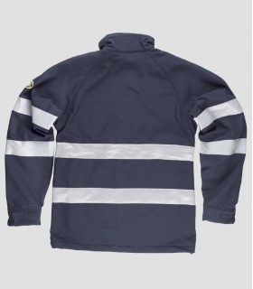 Chaqueta Workshell Alta visibilidad Marino