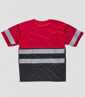 Camiseta Alta visibilidad Rojo y Negro