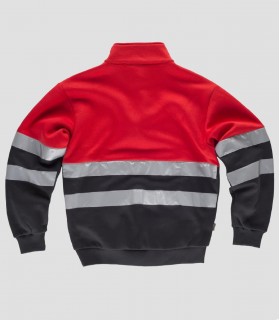 Sudadera Alta visibilidad Rojo y Negro