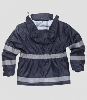Parka acolchada Alta visibilidad Marino