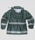 Parka acolchada Alta visibilidad Verde oscuro