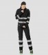 Chaqueta Workshell Alta visibilidad Negra