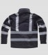 Chaqueta Workshell Alta visibilidad Negra