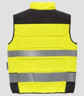 Chaleco acolchado Alta visibilidad Amarillo y Negro