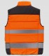 Chaleco acolchado Alta visibilidad Naranja y Negro