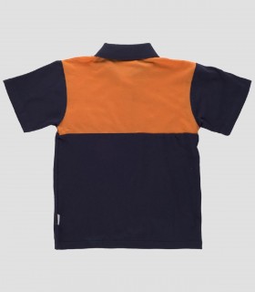Polo Alta visibilidad Marino y Naranja