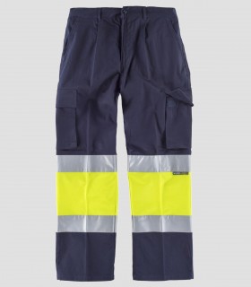 Pantalón Alta visibilidad Marino y Amarillo