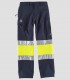 Pantalón Workshell Alta visibilidad  Marino y Amarillo