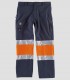 Pantalón Workshell Alta visibilidad Marino y Naranja