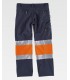 Pantalón Workshell Alta visibilidad Marino y Naranja