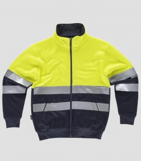 Sudadera Alta visibilidad Marino y Amarillo