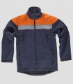 Chaqueta Workshell Alta visibilidad Marino y Naranja