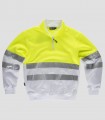 Sudadera Alta visibilidad Blanco y Amarillo