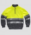 Sudadera Alta visibilidad Gris y Amarillo