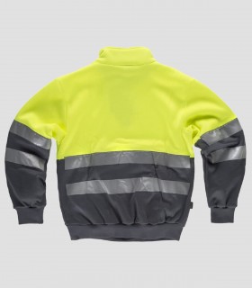Sudadera Alta visibilidad Gris y Amarillo