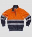 Sudadera Alta visibilidad Marino y Naranja