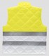 Chaleco acolchado Alta visibilidad Blanco y Amarillo
