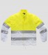 Cazadora acolchada Alta visibilidad Blanco y Amarillo