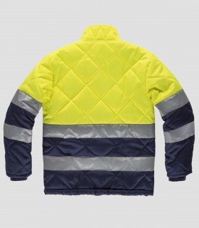 Cazadora acolchada Alta visibilidad Marino y Amarillo