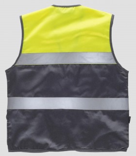 Chaleco Alta visibilidad Gris y Amarillo