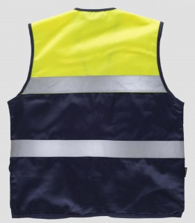 Chaleco Alta visibilidad Marino y Amarillo