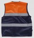 Chaleco Alta visibilidad Marino y Naranja