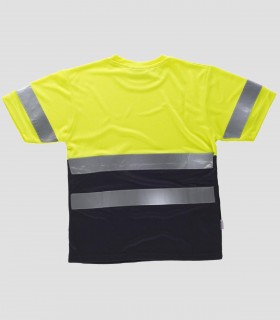 Camiseta Alta visibilidad Marino y Amarillo