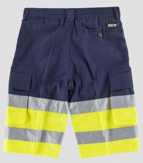 Bermuda Alta visibilidad Marino y Amarillo