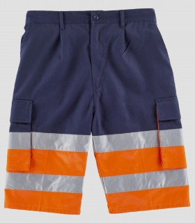 Bermuda Alta visibilidad Marino y Naranja