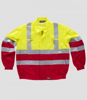 Cazadora Alta visibilidad Rojo y Amarillo