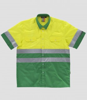 Camisa Alta visibilidad Verde y Amarillo