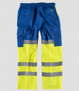 Pantalón Alta visibilidad Azulina y Amarillo