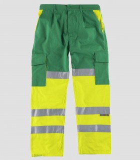 Pantalón Alta visibilidad Verde y Amarillo