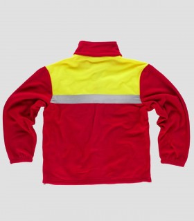 Chaqueta Polar Alta visibilidad Rojo y Amarillo