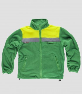 Chaqueta Polar Alta visibilidad Verde y Amarillo