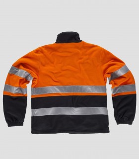 Chaqueta Polar Alta visibilidad Marino y Naranja