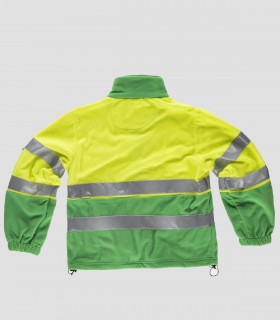 Chaqueta Polar Alta visibilidad Verde y Amarillo