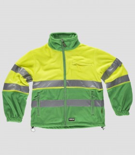 Chaqueta Polar Alta visibilidad Verde y Amarillo