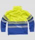 Chaqueta Workshell Alta visibilidad Azulina y Amarillo