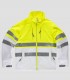 Chaqueta Workshell Alta visibilidad Blanco y Amarillo