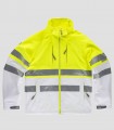 Chaqueta Workshell Alta visibilidad Blanco y Amarillo