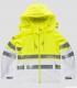 Chaqueta Workshell Alta visibilidad Blanco y Amarillo