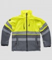 Chaqueta Workshell Alta visibilidad Gris y Amarillo