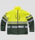 Chaqueta Workshell Alta visibilidad Verde oscuro y Amarillo