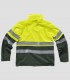 Chaqueta Workshell Alta visibilidad Verde oscuro y Amarillo