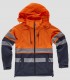 Chaqueta Workshell Alta visibilidad Marino y Naranja