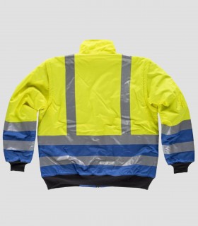 Piloto acolchada Alta visibilidad Azulina y Amarillo