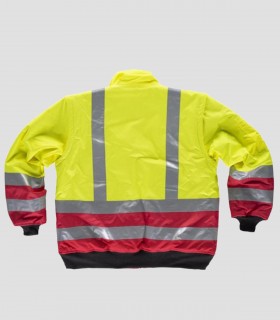 Piloto acolchada Alta visibilidad Rojo y Amarillo